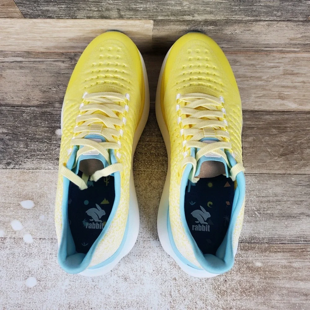 Rabbit Dream Chaser Womens Shoes Sz 10.5 M Limelight Lace Up Round Toe Sneakers